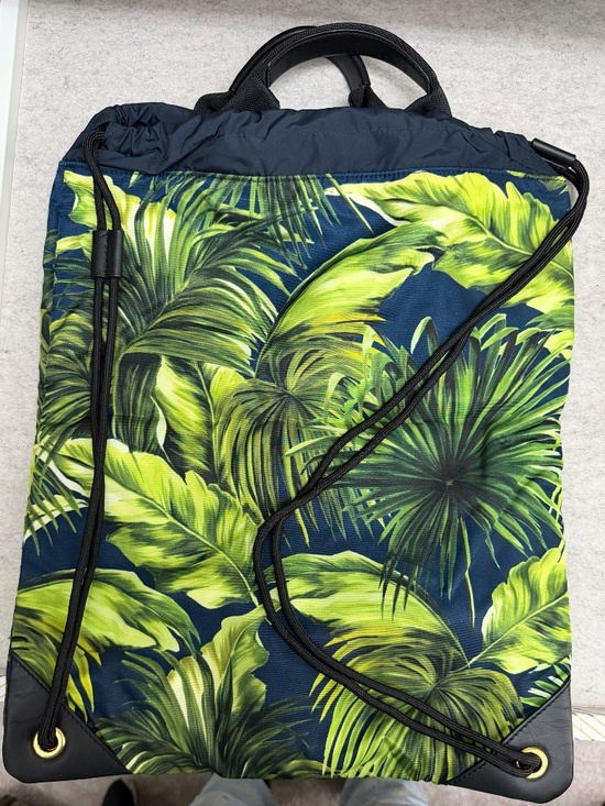 Dolce & Gabbana Tropical Palm Leaf Print Drawstring Backpack main image 5